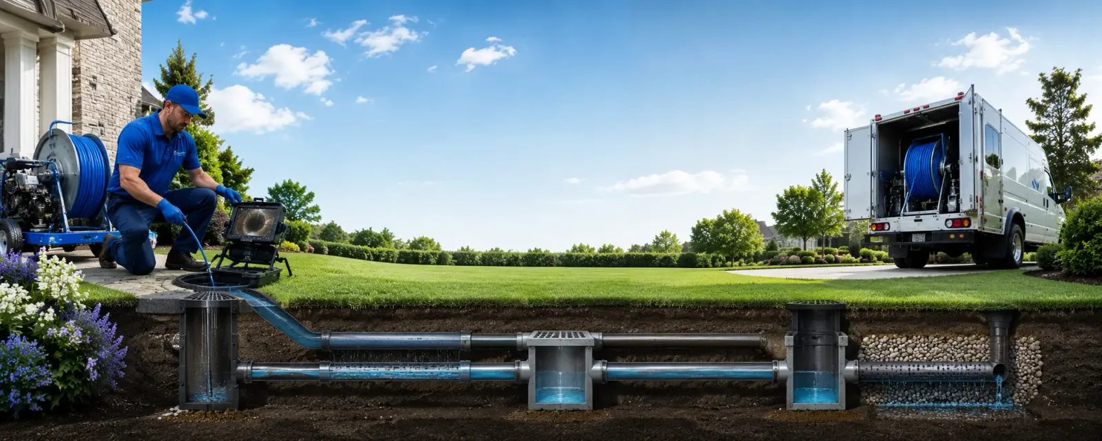 Outdoor drain cleaning information for Brewster, KS